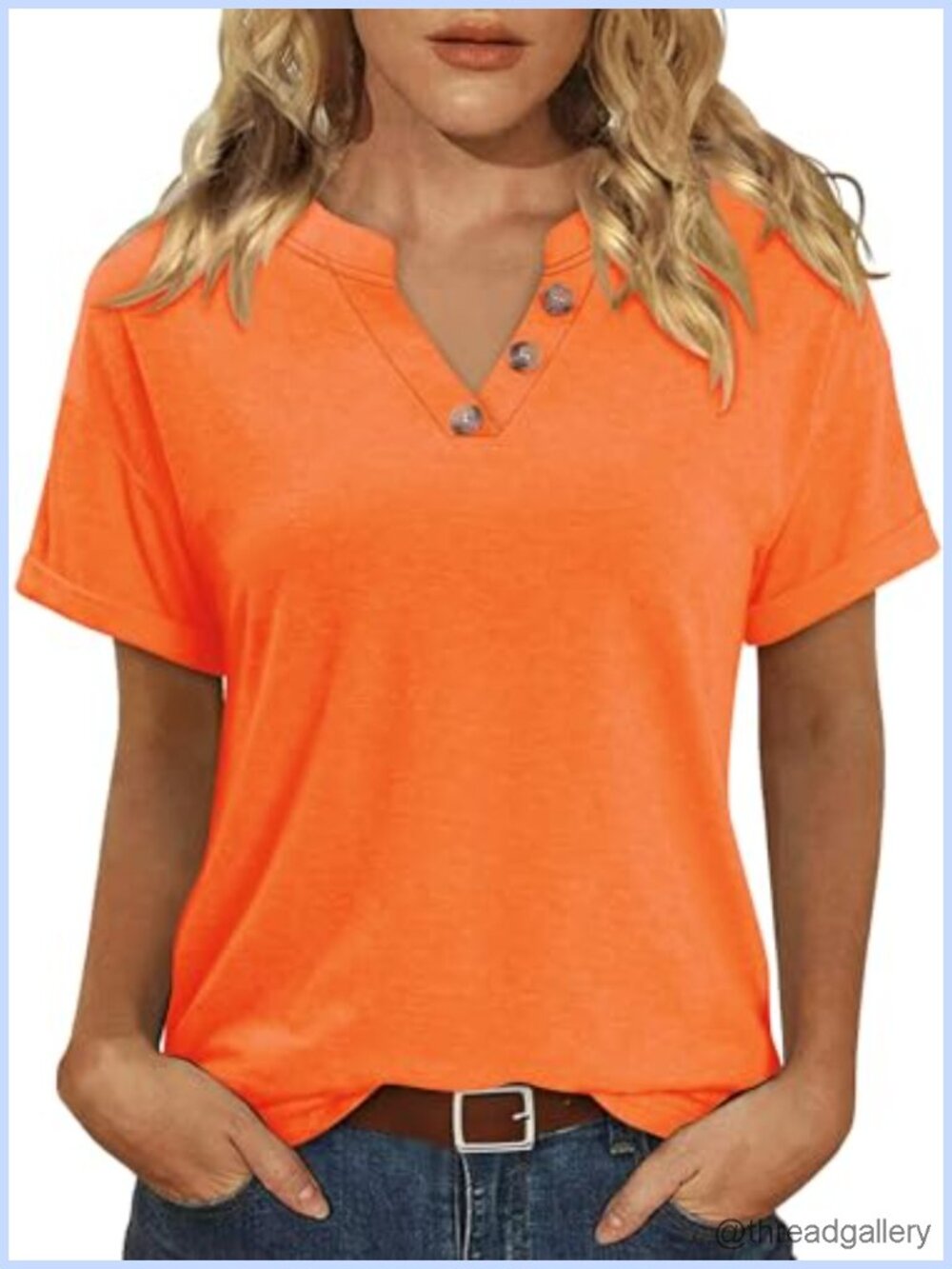 Womens Short Sleeve V Neck Tunic Top Loose Flowy Casual Summer Blouse